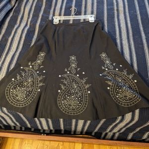 Vintage Paisley Midi Skirt